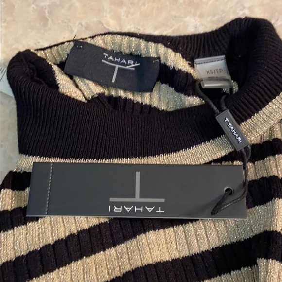 Tahiti Black/Golden Mist fashion Pullover Top - Picture 4 of 7